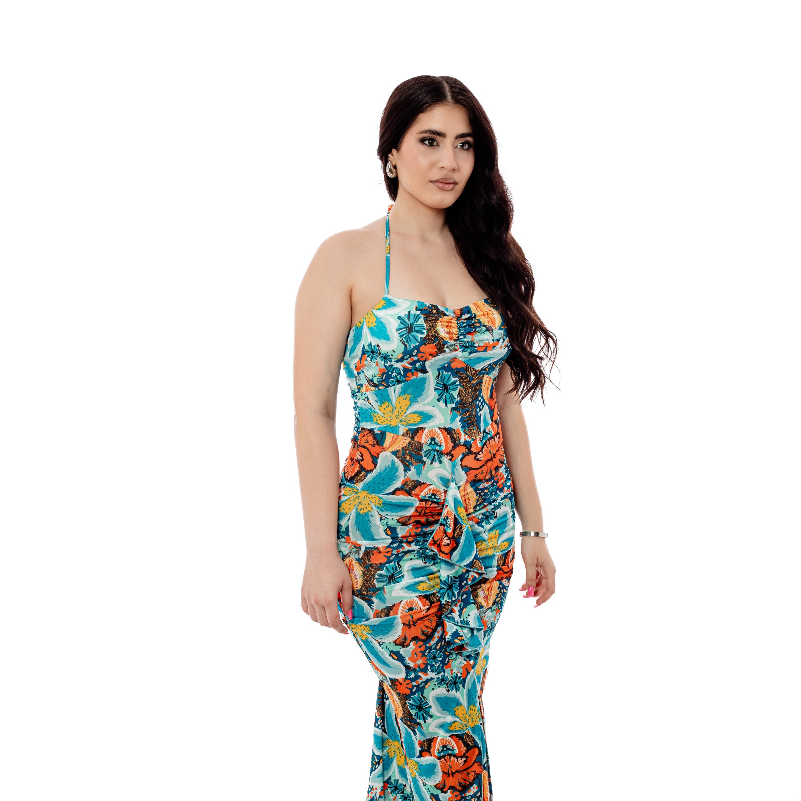 Inez Maxi Dress Blue